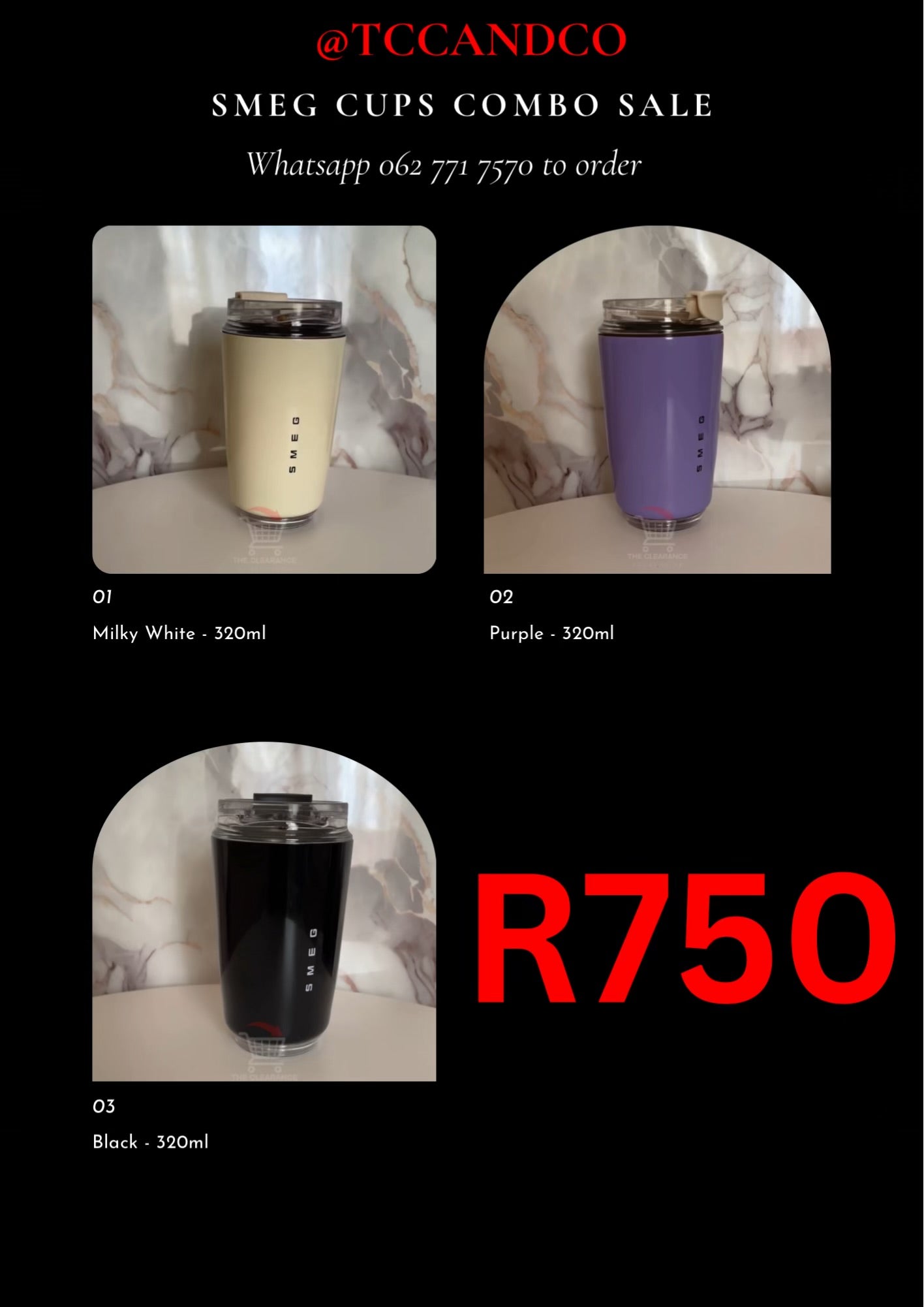 SMEG Combo – 320ml Tumblers (Set of 3)