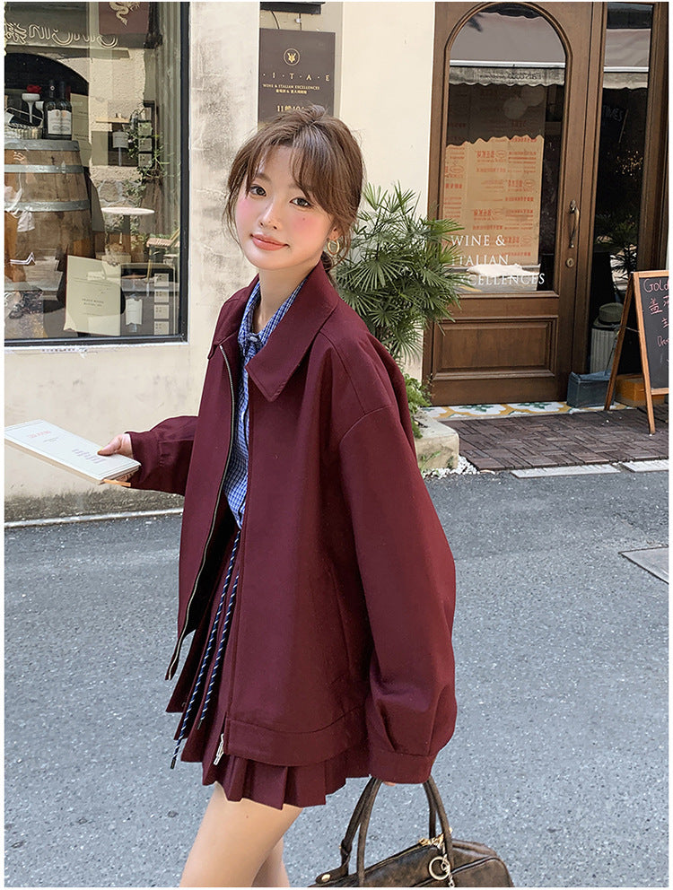 Burgundy Breeze Two-Piece Set