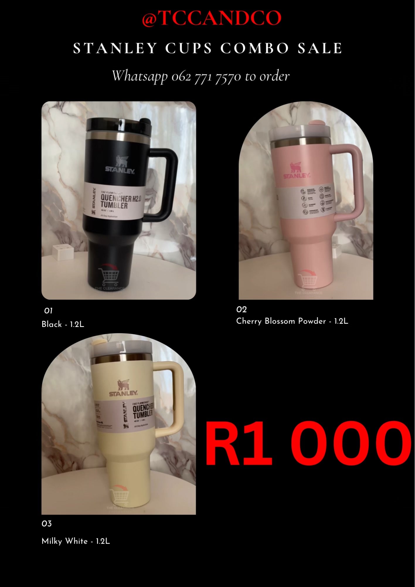Stanley Cup Trio – 1.2L Tumblers (Set of 3)