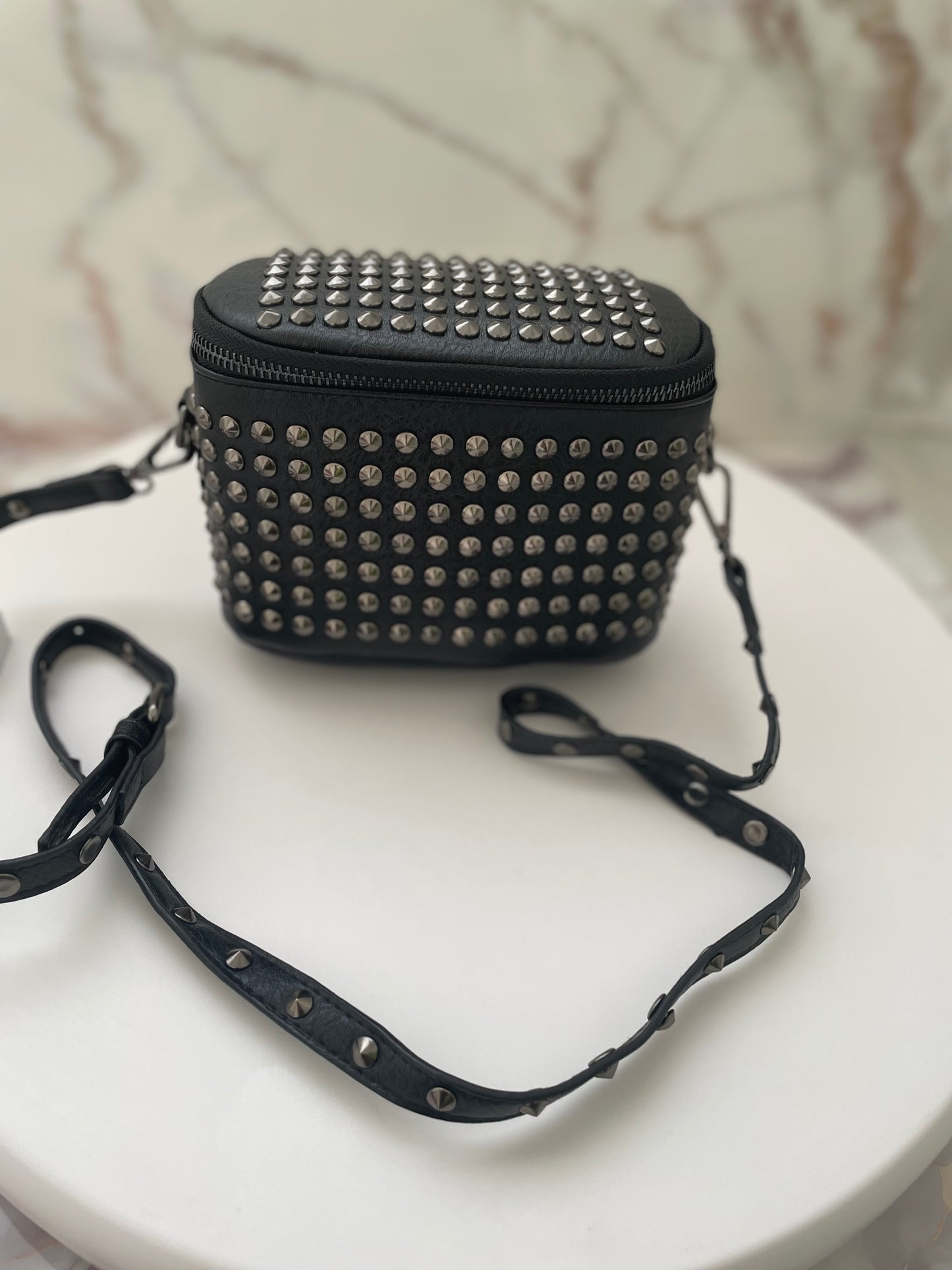 Edgy Studded Crossbody Bag