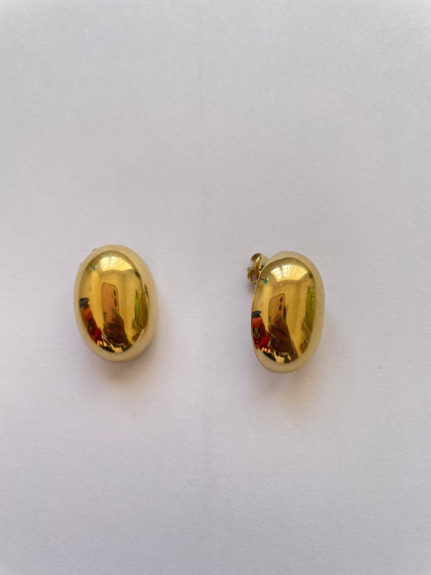 Oval Dome Earrings