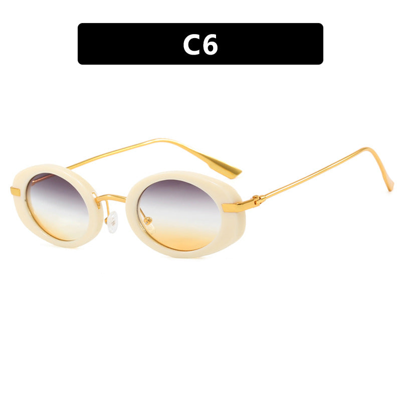 Keba Oval Retro Sunglasses