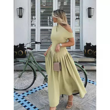 One-Shoulder Midi Dress (3-Piece Bundle)