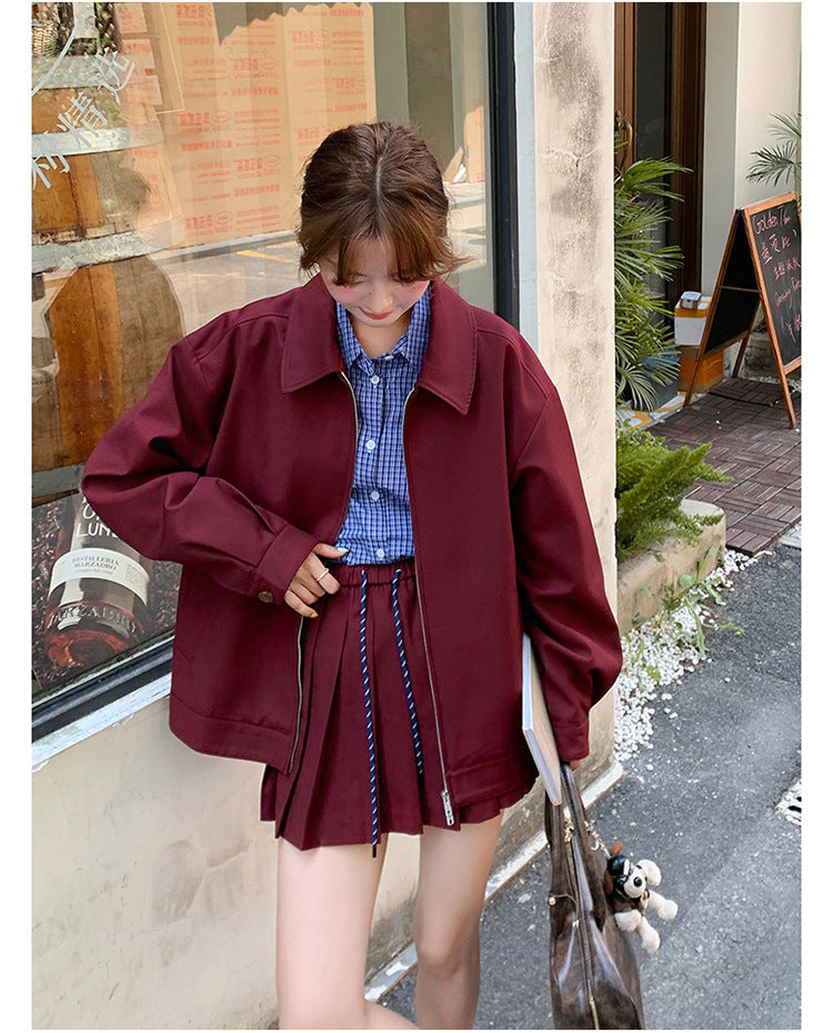 Burgundy Breeze Two-Piece Set