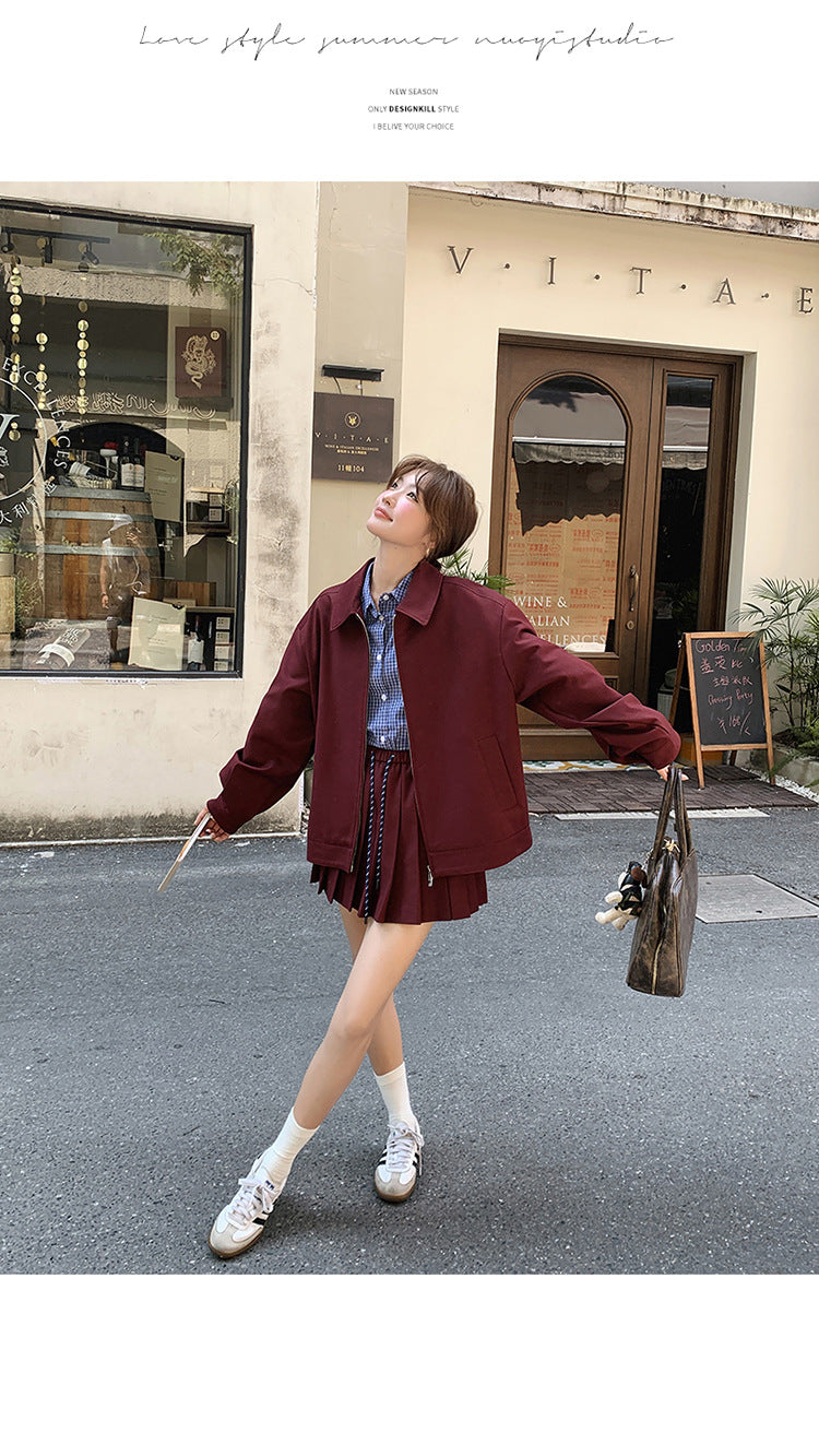 Burgundy Breeze Two-Piece Set