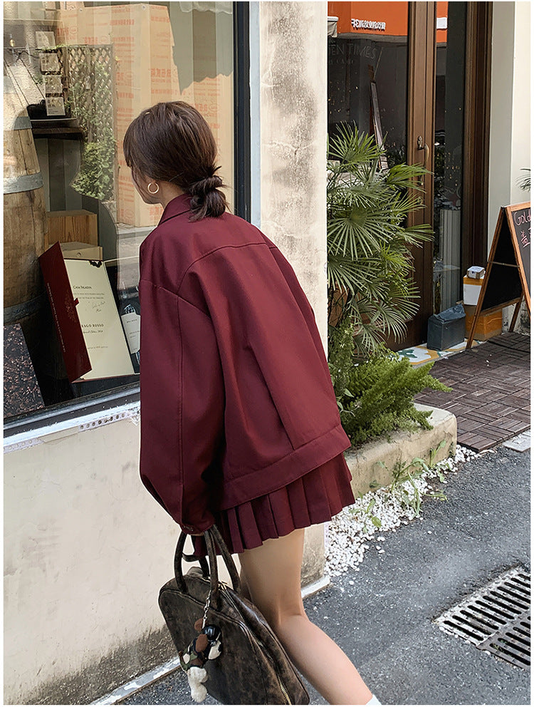 Burgundy Breeze Two-Piece Set