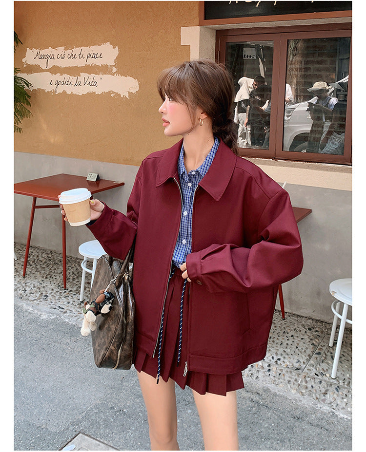 Burgundy Breeze Two-Piece Set